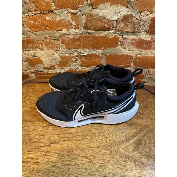 Nike mens Zoom Court Pro HC Black White Tennis Shoes Hard Court  Men's 11 - Picture 2 of 5